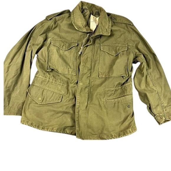 Vintage M-65 Field Jacket Mens Medium Short OG-107 Alpha Industries 1970 M65 - Picture 1 of 8